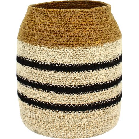 Panier en jonc de mer naturel (1/4)
