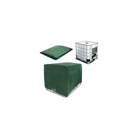 Bâche de réservoir IBC 1000 L, anti-UV, anti-poussière, 120x100x116 cm, verte – (1/5)