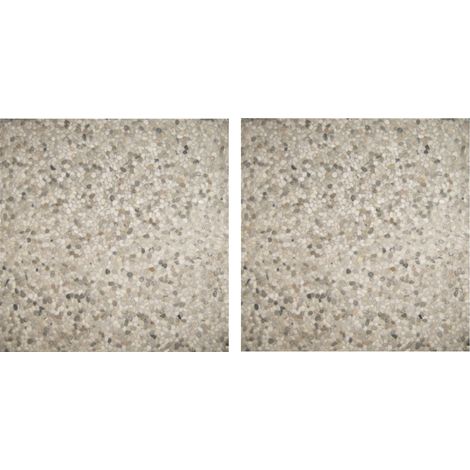Set 2 pezzi piastra ombrellone palo laterale 50x50 cm