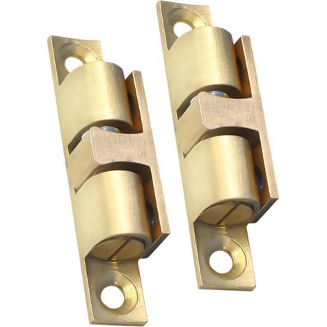 Loquets à bille en laiton poli lot de 2 pour portes de (1/5)