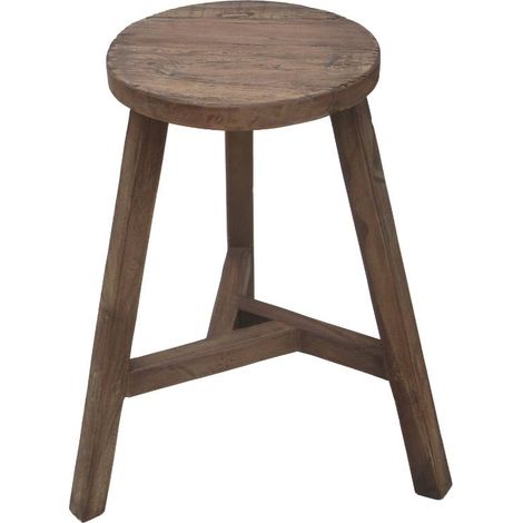 Tabouret en bois recyclé Indra (1/5)