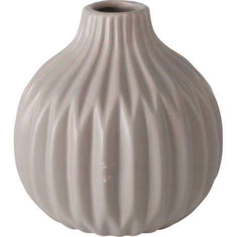 Vaso decorativo boltze ESKO beige 11 cm ceramica opaca