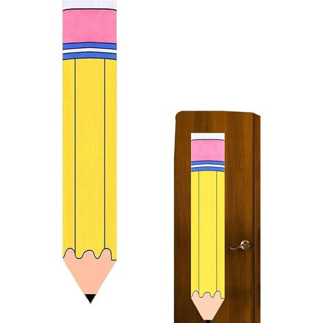 Klassenzimmertürabdeckung, Bleistifte, dekorativ, lustiger Sichtschutz Verdunkelungs-Fensterabdeckung für Kinderzimmer, Kinderzimmer, Schlafzimmer, Büro, Schlafsaal, Tür, Veranda (1/5)