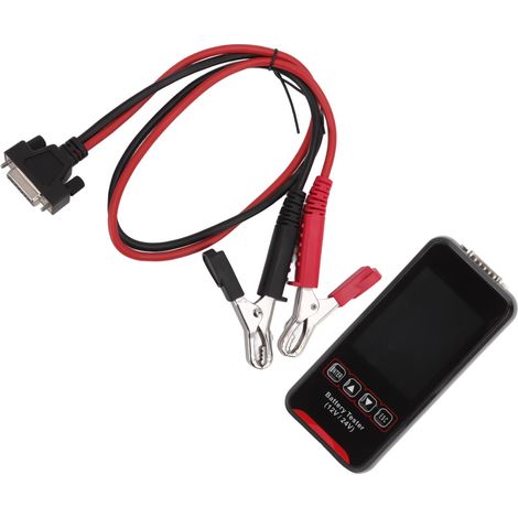 Testeur de batterie automobile 12V 24V avec écran LCD, analyseur de charge numérique pour la vente et l'entretien de véhicules. (1/5)