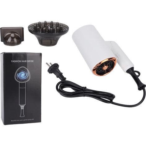 Sèche-cheveux pliable professionnel portable, ionique silencieux, pour maison hôtel salon, prise UE 220V (1/5)