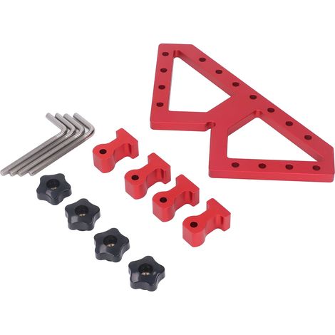 Verstellbare rechtwinklige Positionierklemme Typ W aus Aluminiumlegierung, Hilfsvorrichtung für die Holzbearbeitung (1/5)