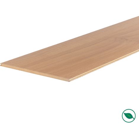 Forestea – Lot de 3 planches palier rénovation escalier stratifié 2050 x 225 x 8 mm – PEFC 70% – Pour bois dur et teck (1/4)