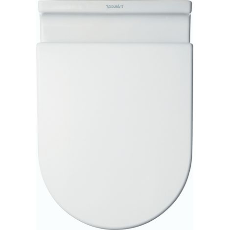 Duravit WC-Sitz Starck 3 ohne SoftClose Scharniere Edelstahl, (1/10)