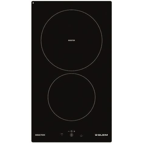 GLEMGAS Piano Cottura Induzione Da Incasso 2 Zone Di Cottura 30 Cm