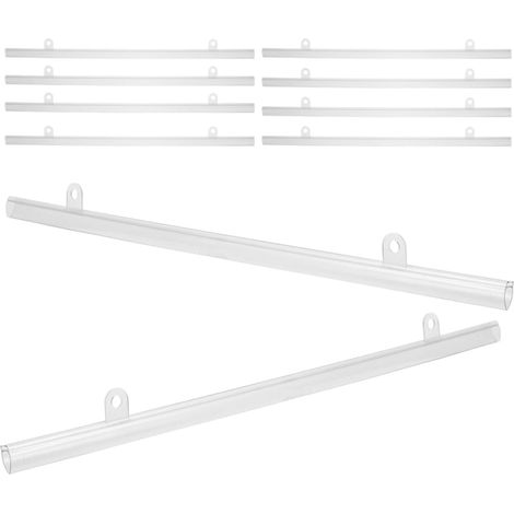 10 Stück Pvc Posterrahmenaufhänger 30cm Leicht und Einfach zu Montieren für Poster und Schriftrollen zur Wanddekoration und Außenanwendung (1/5)