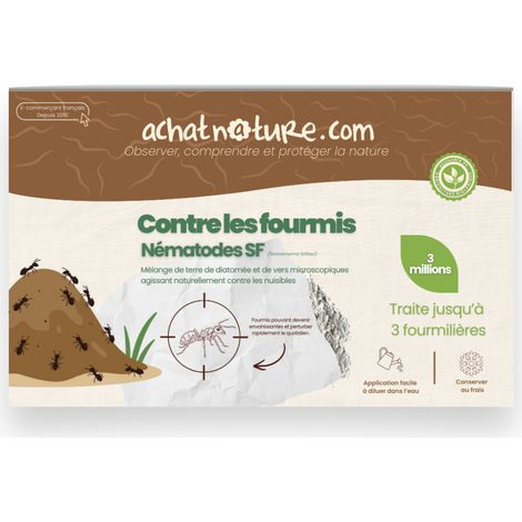 Nématodes SF contre fourmis - 3 millions - 3 fourmilières