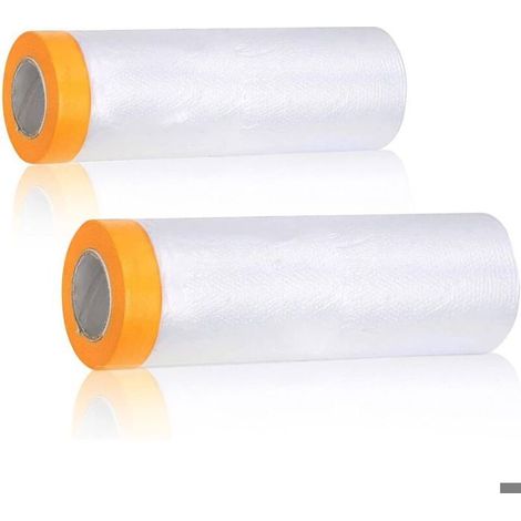 Bâches de protection anti-poussière PE 3x20m et 1,5x20m – Imperméables, recyclables (1/5)