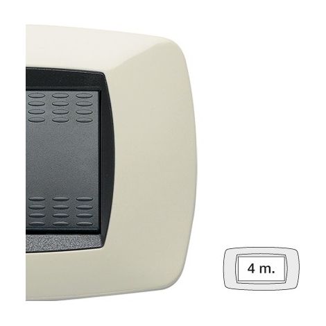 Placca 4 Posti Avorio Modo ( Master Cod. 39Tc284 )