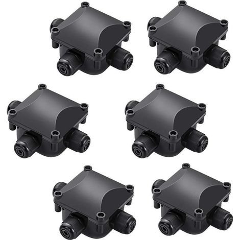 Boîte De Raccordement Étanche - Boîte De Connexion Électrique 3 Voies IP68 - 115 X 95 X 50 Mm - 6 Pièces (1/5)