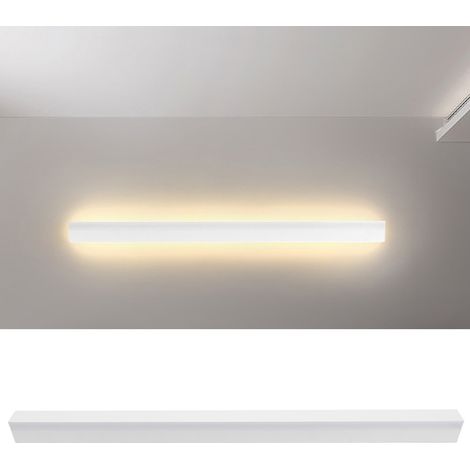 Moderne LED-Wandleuchte mit Metallband, lange Lichtleiste, 100 cm, ideal für Villen und Flure. (1/5)