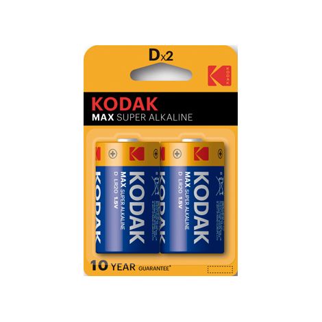 Pila Alcalina Kodak LR20 1,5 V (2 pcs)