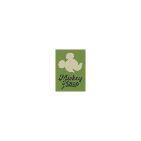 Poster d'Art - Tête De Mickey Sur Fond Vert - 30x40 cm (1/5)