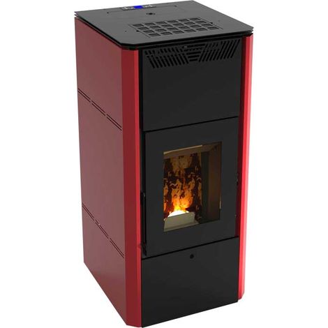 IDROSTUFA A PELLET CORVARA 20V Kw 19.27 - Bordeaux