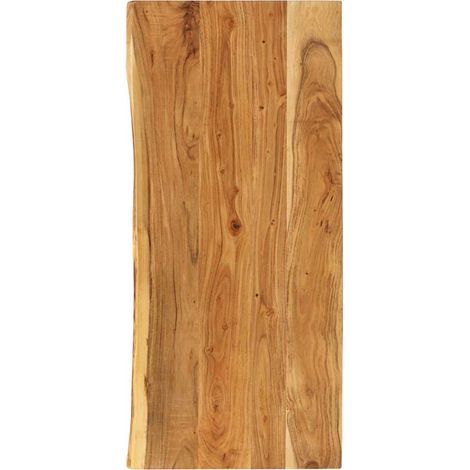 Dessus de meuble-lavabo de salle de bain Plan de lave-mains - Acacia 140x55x2,5 cm BV986221 - BonneVie (1/5)