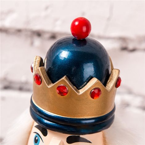 Figurines de casse-noisette en bois de 38 cm, idéales pour décorer la maison, les fêtes de Noël et le Nouvel An. Cadeau parfait pour les enfants. (1/5)