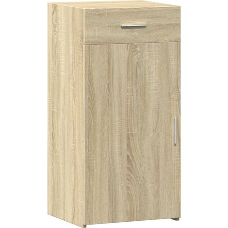 Buffet Meuble de rangement chêne sonoma 45x42,5x93 cm bois d'ingénierie (1/5)