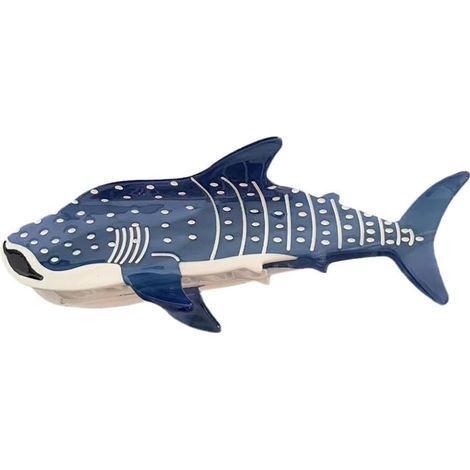 1 pince à cheveux bleue requin baleine, pince à cheveux en forme d'animal, pinces à cheveux à forte tenue, barrettes, accessoires de coiffure, pince à cheveux de requin (1/5)