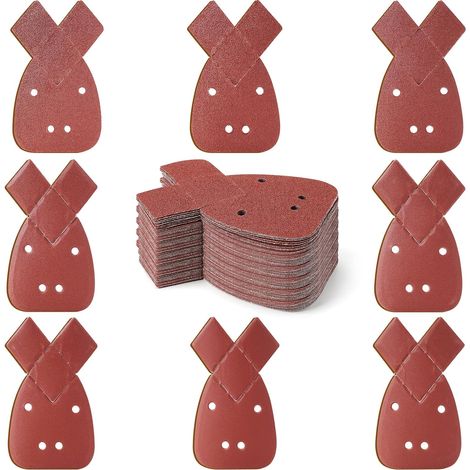 70 Pièces Feuilles Abrasives, Triangles Feuilles de Ponçage (1/5)