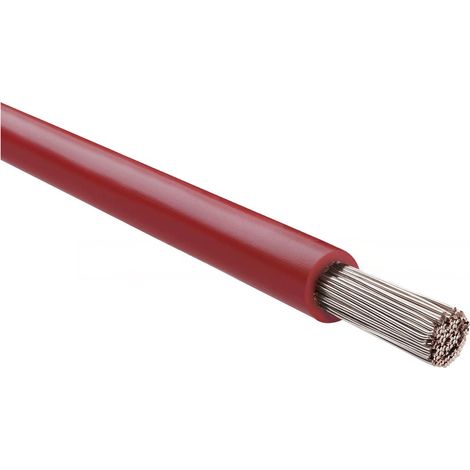 HELU KABEL FÜNFNORM 1X25mm² AWG4 RD (rot) Einzelader rot AD 10,2mm Nennspannung Uo/U 450V/750V nach UL/CSA 600V - 1 Meter