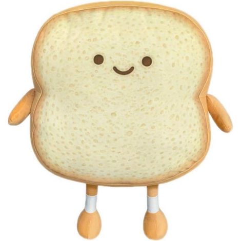 Kuschelkissen in Toastbrotform, schönes Sofakissen, 18 x 18 x 6 cm