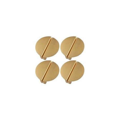 Poignées de tiroir Sollbry Champagne Gold, poignées de tiroir demi-lune de 2,5 pouces (1/5)