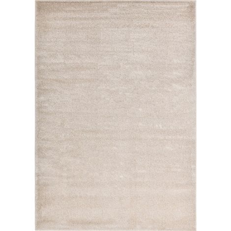 HOME DELUXE - Tappeto a pelo corto FOFI  Colore: Beige, Dimensioni: 180 x 120 cm