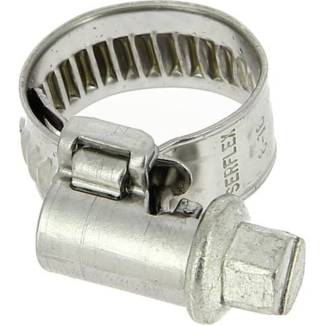 Collier serrage inox bande pleine L9  Ø10-16 W4