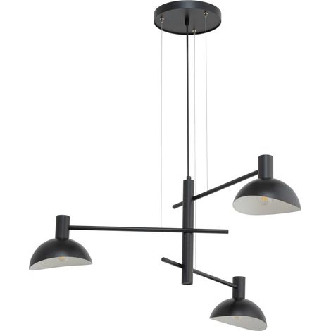 Suspension décorative moderne 3L noire E14 Sigma Artis (1/4)