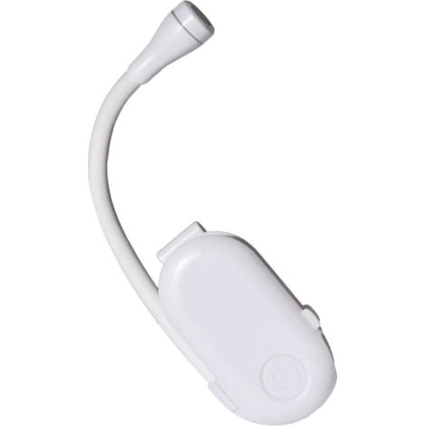 DECHOUS Lampe à Pince USB Rechargeable Blanche, Mini de Lecture (1/5)