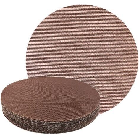 Lot de 25 Disque Abrasif 225mm en Maille, Grain 60/80/120/180/240, Anti-colmatage, Pour Ponceuse Girafe et Ponceuse Murale et Ponceuse Plâtre Téléscopique (1/5)