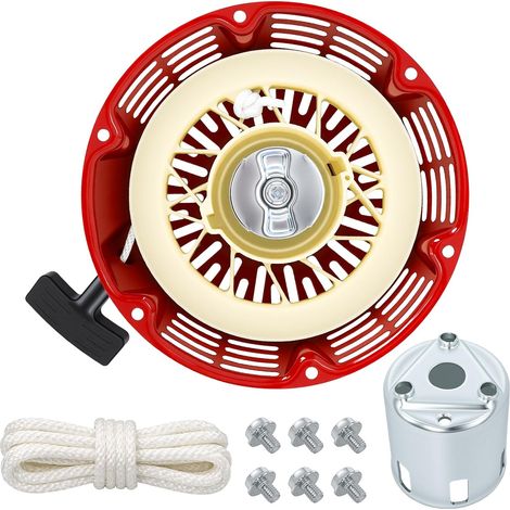 1 - Démarreur Recoil - Lanceur à Corde - Compatible Moteurs Essence 339cc 389cc 420cc - Pour Génératrices Et Machines De Jardin - Noir - 20x15x12cm (1/5)