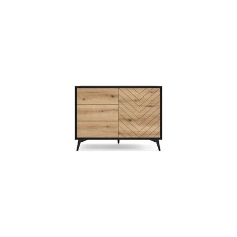 Aparador 1 puerta 3 cajones DIAMOND KD104 104x77x39 cm
