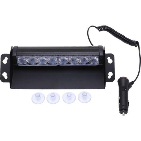 Gyrophare LED clignotant pour voiture, couleur rouge/bleu, ultra lumineux 6000K, universel (1/4)