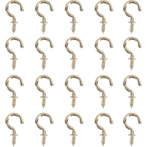 50 crochets plafond - fer - pour suspension et rangement (1/5)