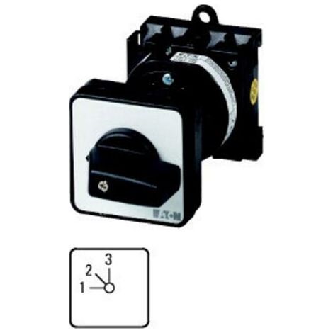 Commut. à gradin cont.: 3 20A 3 crans 45° à acc. encastré fix. arrière 000098177 EATON T0-2-8230/Z (1/2)