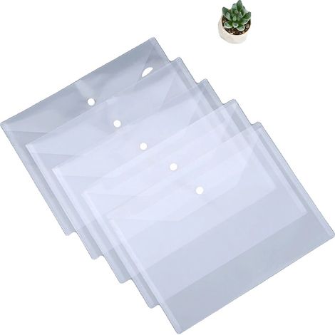 Bolsas para archivar documentos, impermeables, duraderas, 20 unidades, transparentes. (1/2)