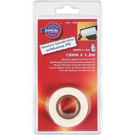 ruban adhA sif double face solide 19x5 m en mousse PE pour A tagA res miroir