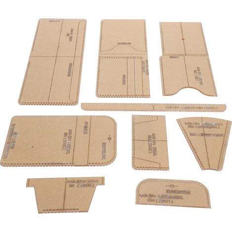 Gabarit transparent pour matelassage, idéal pour la création de petits portefeuilles (AAB-294)