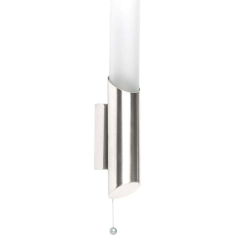BRILLIANT lampe Andaluz applique murale fer / verre mat  1x C35, E14, 40W, adapté aux lampes à bougie (non incluses)  Échelle A ++ à E  Avec interrupteur à tirette (1/3)