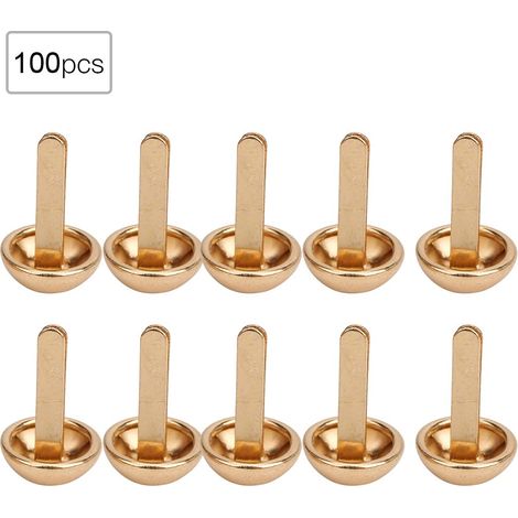 Lot de 100 rivets décoratifs en forme de champignon, accessoires de bricolage pour sacs, chaussures, chapeaux, vêtements ( (1/5)