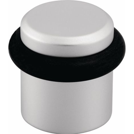 hermeta  tope  de  puerta  de  suelo  4735  D.39mm  H.36mm  aluminio  anodizado  plata  mate  montaje  con  taco  -  4735-11E (1/3)