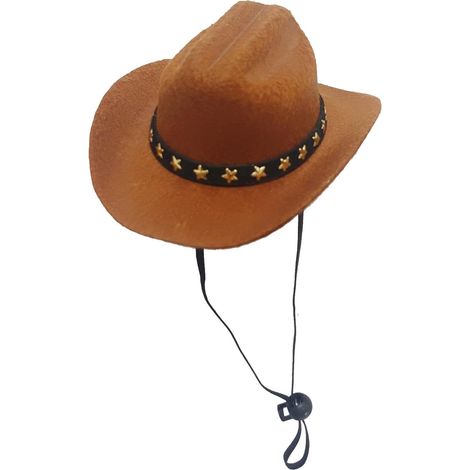 Cat Cowboy Hat, Small Cowboy Hat Breathable Pet Cowboy Hat for (1/5)