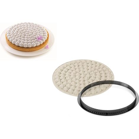 Silikomart meringuè kit silicone ø 25x2 supporto plastica (1/5)