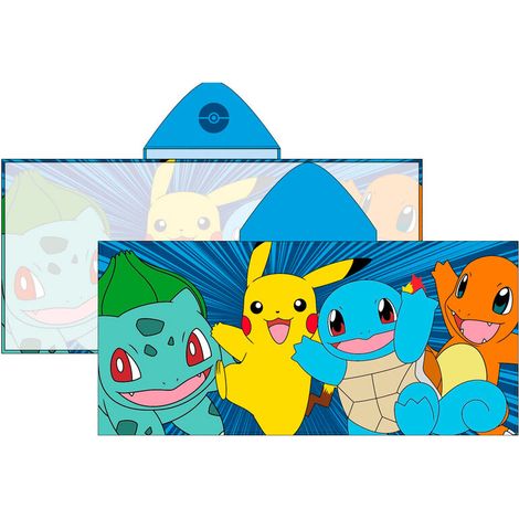 PONCHO PLAYA 60130CM NIÑO POKEMON 1173