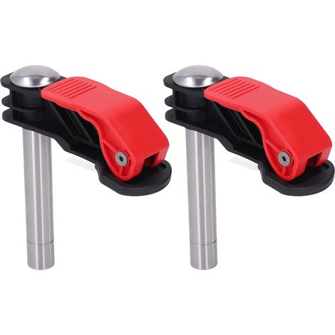Pince de Serrage pour Chien D'établi, 2 Pièces, Pince de Trou pour Chien de Banc de 20mm, Travail du Bois, Dégagement Rapide, Poignée Ferme, Maintien pour établi (1/5)